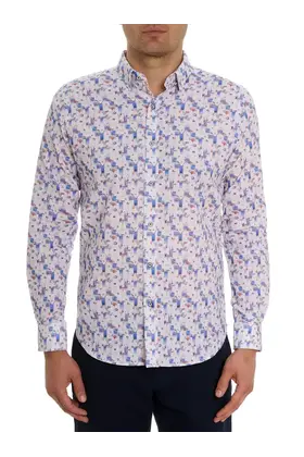 Robert Graham Dress Shirt - Blue Hawaiian