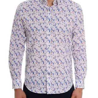 Robert Graham Dress Shirt - Blue Hawaiian