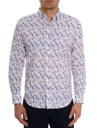 Robert Graham Dress Shirt - Blue Hawaiian