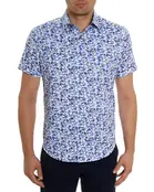 Robert Graham Kaanapali Short Sleeve Dress Shirt - Blue Robert Graham Kaanapali Short Sleeve Dress Shirt - Blue