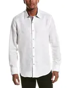 Robert Graham Poseidon Short Sleeve Dress Shirt - White Robert Graham Poseidon Short Sleeve Dress Shirt - White