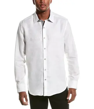 Robert Graham Robert Graham Poseidon Short Sleeve Dress Shirt - White