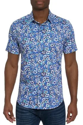 Robert Graham Sole Short Sleeve Dress Shirt  - Multi