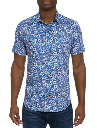 Robert Graham Sole Short Sleeve Dress Shirt  - Multi