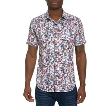 Robert Graham Monsoon Short Sleeve Dress Shirt  - Multi
