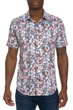 Robert Graham Monsoon Short Sleeve Dress Shirt  - Multi