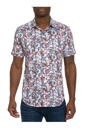 Robert Graham Monsoon Short Sleeve Dress Shirt  - Multi