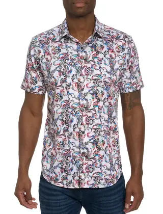 Robert Graham Monsoon Short Sleeve Dress Shirt  - Multi
