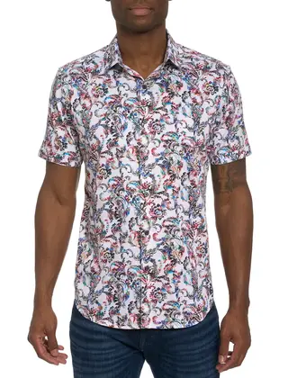 Robert Graham Monsoon Short Sleeve Dress Shirt  - Multi
