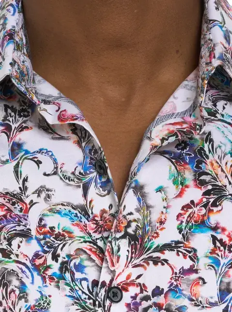 Robert Graham Monsoon Short Sleeve Dress Shirt  - Multi