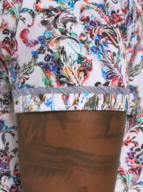 Robert Graham Monsoon Short Sleeve Dress Shirt  - Multi