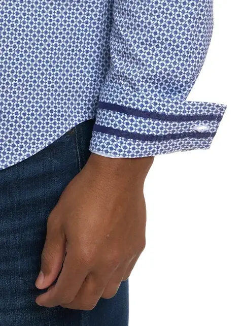 Robert Graham Girman Dress Shirt - Navy Robert Graham Girman Dress Shirt - Navy