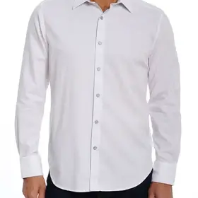 Robert Graham Long Sleeve Dress Shirt - Highland - White