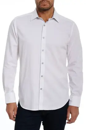 Robert Graham Long Sleeve Dress Shirt - Highland - White