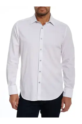 Robert Graham Long Sleeve Dress Shirt - Highland - White