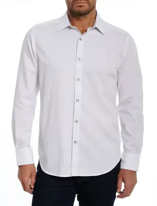 Robert Graham Long Sleeve Dress Shirt - Highland - White