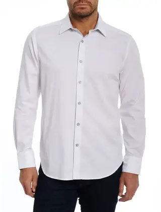 Robert Graham Long Sleeve Dress Shirt - Highland - White