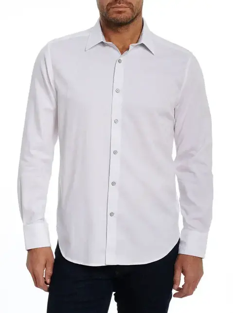 Robert Graham Long Sleeve Dress Shirt - Highland - White