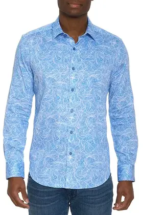 Robert Graham Long Sleeve Classic Fit Dress Shirt - Stelvio