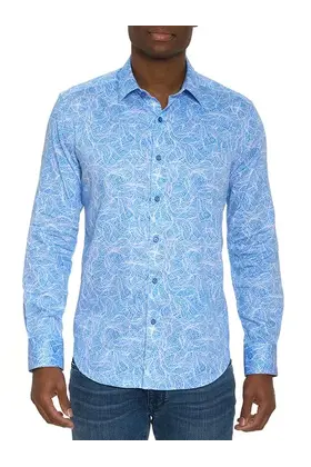 Robert Graham Long Sleeve Classic Fit Dress Shirt - Stelvio