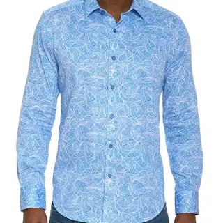 Robert Graham Long Sleeve Classic Fit Dress Shirt - Stelvio