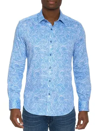 Robert Graham Long Sleeve Classic Fit Dress Shirt - Stelvio