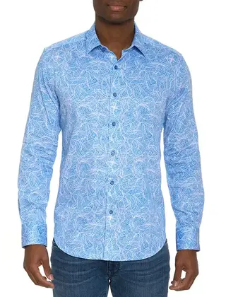 Robert Graham Long Sleeve Classic Fit Dress Shirt - Stelvio