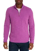 Robert Graham Speilberg 1/4 Zip Sweater - Light Berry