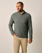 Johnnie-O - Carlson Merino 1/4 Zip Pullover - Moss Johnnie-O - Carlson Merino 1/4 Zip Pullover - Moss