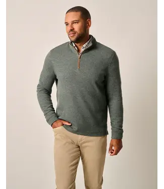 Johnnie-O Johnnie-O - Carlson Merino 1/4 Zip Pullover - Moss