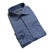 Horst Patterned Soft Dress Shirt - Navy Horst Patterned Soft Dress Shirt - Navy