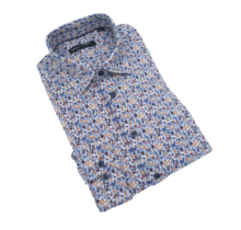 Horst Floral Pattern Cotton Stretch Dress Shirt - Multi