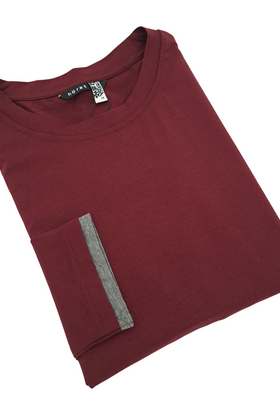 Horst Long Sleeve T-Shirt - Burgundy