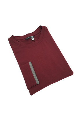 Horst Long Sleeve T-Shirt - Burgundy