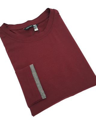 Horst Long Sleeve T-Shirt - Burgundy