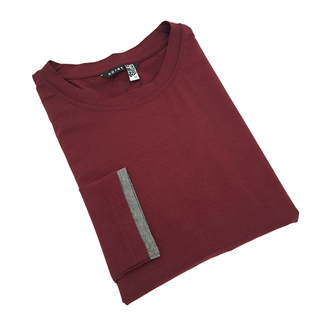Horst Long Sleeve T-Shirt - Burgundy