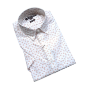 MICHAEL KORS SHORT SLEEVE DRESS SHIRT- SMALL FIELD-ROSEWATER MICHAEL KORS SHORT SLEEVE DRESS SHIRT- SMALL FIELD-ROSEWATER