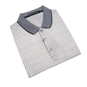 Sergio Louis Small Check Polo - Navy Sergio Louis Small Check Polo - Navy