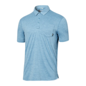 SAXX DROPTEMP Polo - Washed Blue Heather