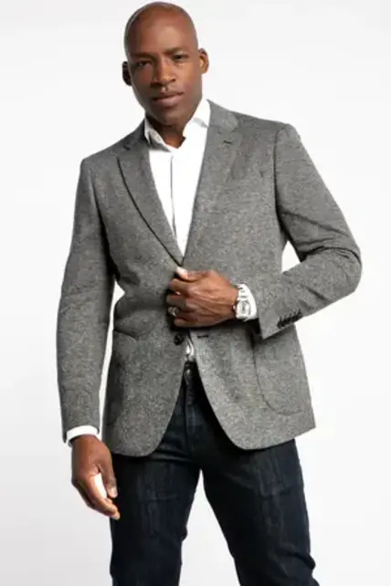 7 Downie St. Wool Blend Sport Coat - Everly - Grey