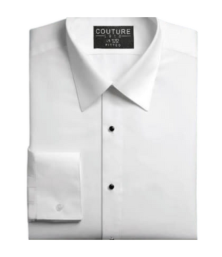Youth Microfiber Slimfit Dress Shirt - White