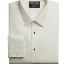 Youth Microfiber Slimfit Dress Shirt- Diamond White