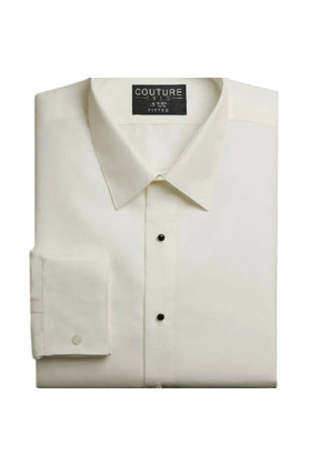 Youth Microfiber Slimfit Dress Shirt- Diamond White