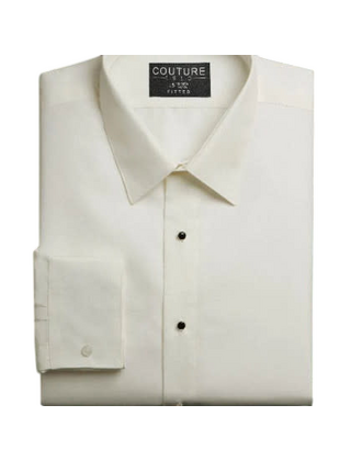 Youth Microfiber Slimfit Dress Shirt- Diamond White