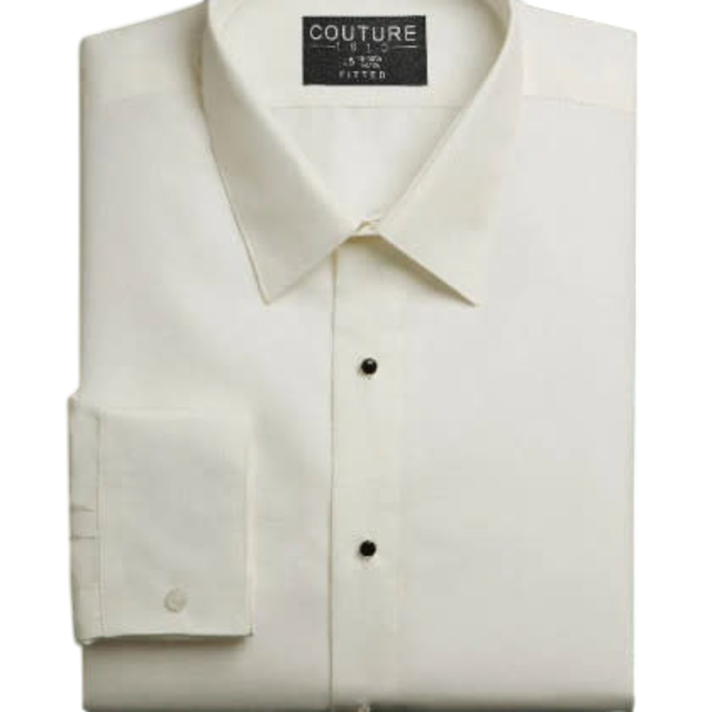 Youth Microfiber Classic Fit Dress Shirt- Diamond White
