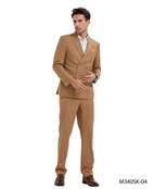 Tazzio Pinstripe Double Breasted Suit - Camel Tazzio Pinstripe Double Breasted Suit - Camel