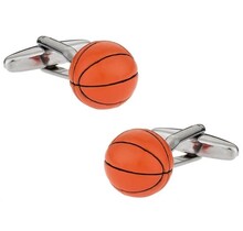 Orange Basketball 3D Cufflinks