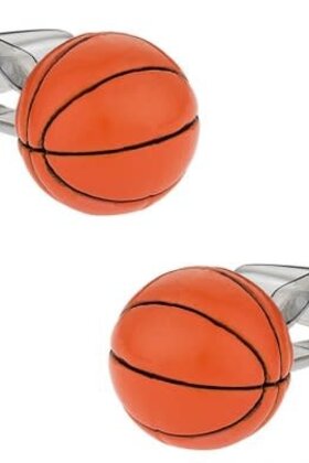Orange Basketball 3D Cufflinks
