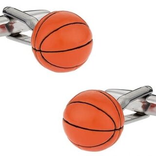 Orange Basketball 3D Cufflinks