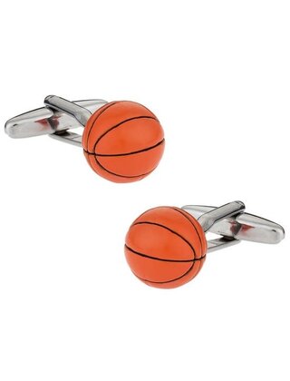 Orange Basketball 3D Cufflinks